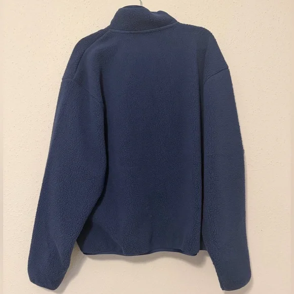 Nike Club Fleece Sherpa Oversized Full Zip Jacket Blue Men's NEW Large